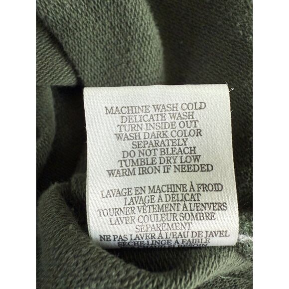 Z Supply Women's Leopard Weekender Elongated Split Side Hems Green Size M - Picture 7 of 11